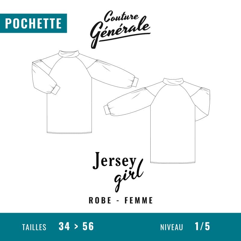 Patron robe Jersey Girl