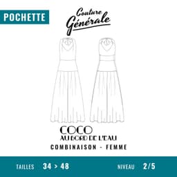 Patron Couture Générale Combinaison - Coco au bord de l'eau — visuel 1