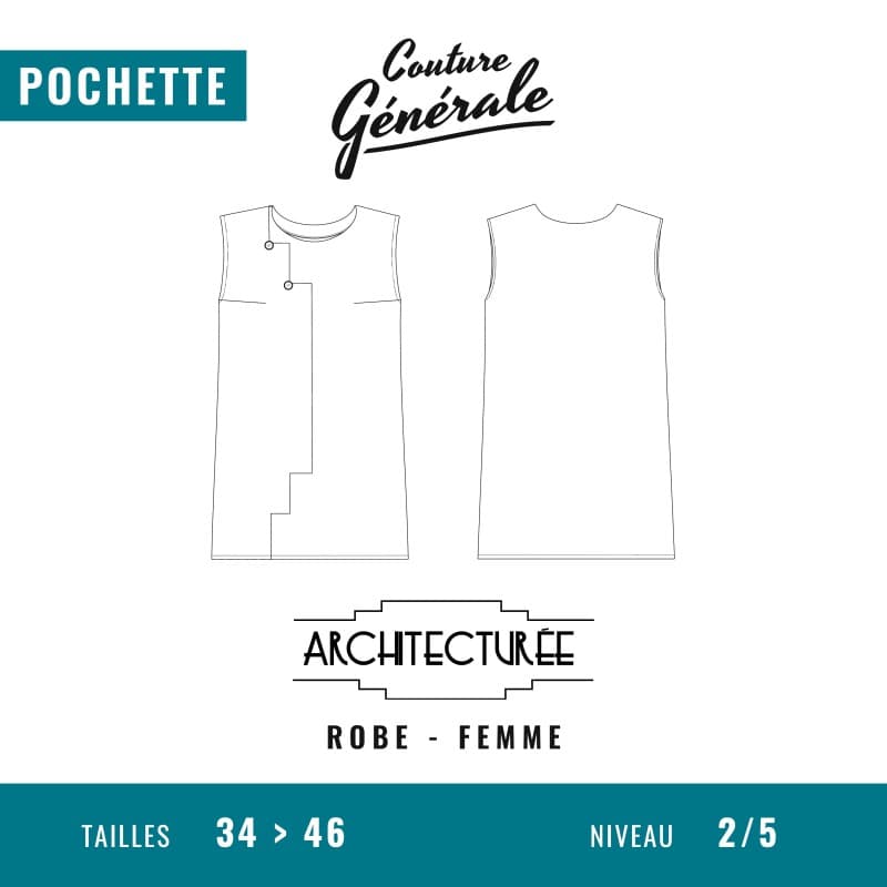 Patron robe Architecturée