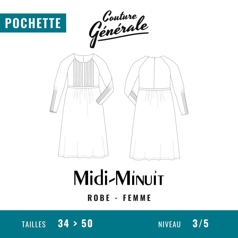 Patron robe Midi-Minuit