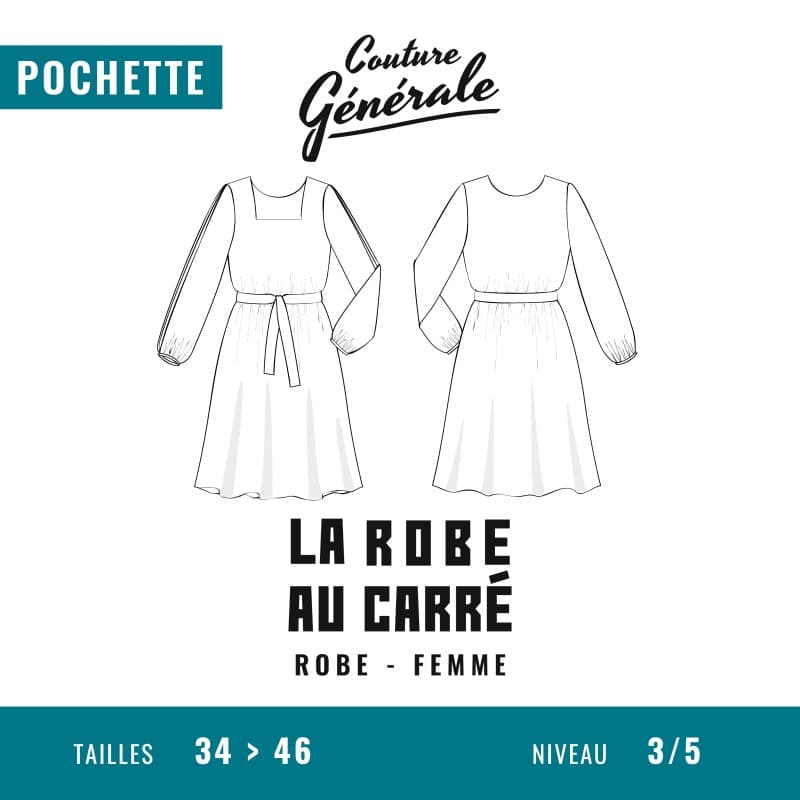 Patron robe La robe au carré