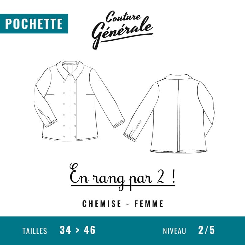 Patron chemise En rang par deux