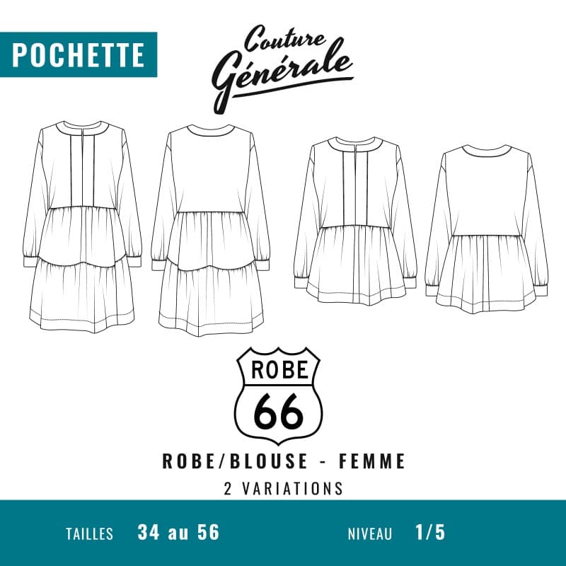 Patron robe et blouse Robe 66