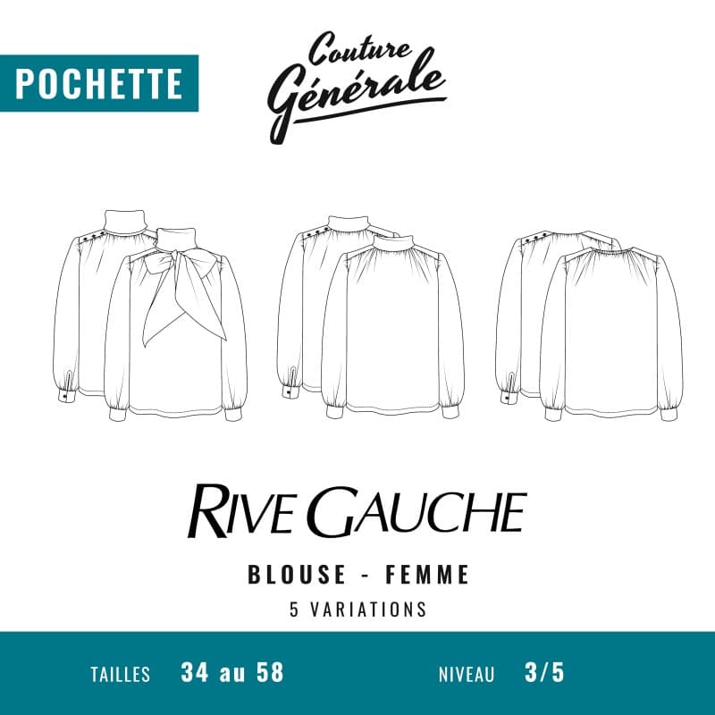 Patron Couture Générale Blouse - Rive Gauche